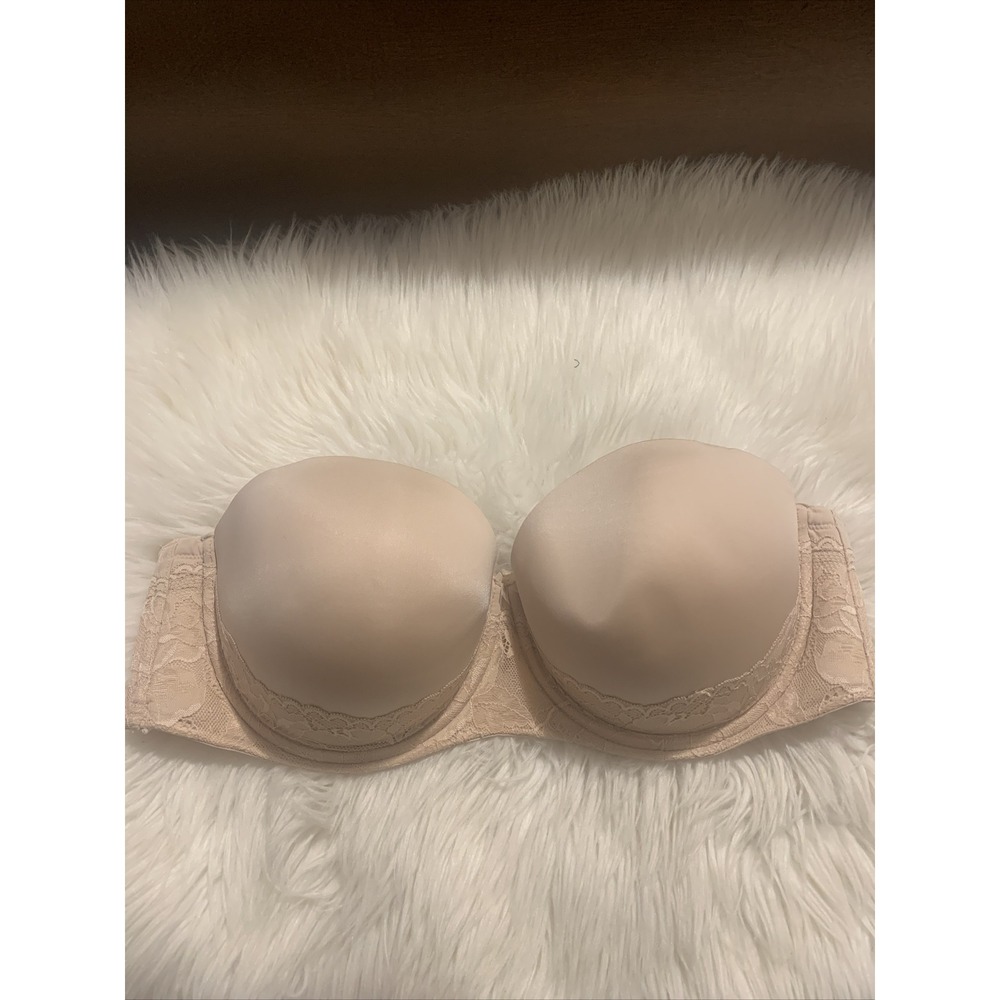 Torrid Curve Sexy Strapless Push Up Bra 40DD Beige NWOT